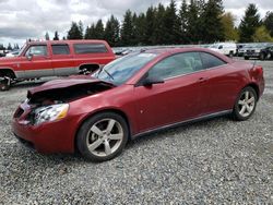 Pontiac G6 GT salvage cars for sale: 2008 Pontiac G6 GT