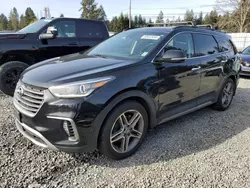 Salvage cars for sale from Copart Graham, WA: 2017 Hyundai Santa FE SE Ultimate
