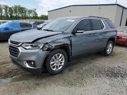 Salvage cars for sale from Copart Spartanburg, SC: 2021 Chevrolet Traverse LT