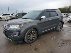 Salvage cars for sale at Oklahoma City, OK auction: 2016 Ford Explorer Platinum