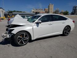 Salvage cars for sale from Copart New Orleans, LA: 2018 Honda Accord Sport