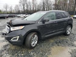 Salvage cars for sale at Waldorf, MD auction: 2017 Ford Edge Titanium