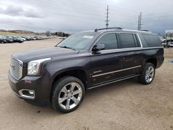 Salvage cars for sale at Colorado Springs, CO auction: 2015 GMC Yukon XL Denali