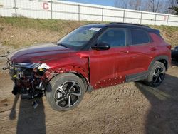 Vehiculos salvage en venta de Copart Davison, MI: 2022 Chevrolet Trailblazer RS