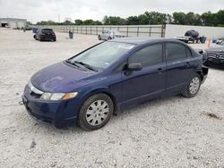 Salvage cars for sale from Copart New Braunfels, TX: 2011 Honda Civic VP