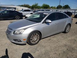 Salvage cars for sale at Sacramento, CA auction: 2012 Chevrolet Cruze ECO