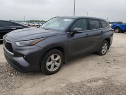 Salvage cars for sale at Temple, TX auction: 2022 Toyota Highlander L