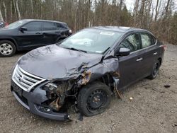 Salvage cars for sale from Copart Bowmanville, ON: 2015 Nissan Sentra S