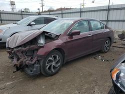 Salvage cars for sale from Copart Chicago Heights, IL: 2016 Honda Accord LX