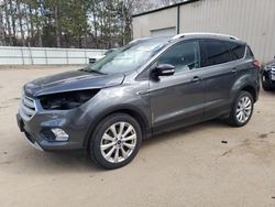 Salvage cars for sale at Ham Lake, MN auction: 2017 Ford Escape Titanium