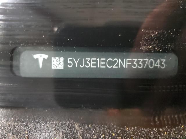 2022 Tesla Model 3