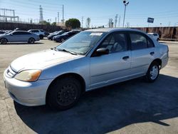 Buy Salvage Cars For Sale now at auction: 2001 Honda Civic LX
