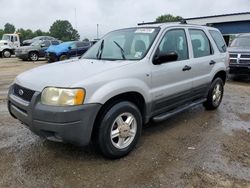Ford Escape XLS salvage cars for sale: 2002 Ford Escape XLS