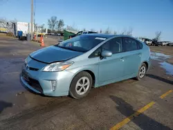 Salvage cars for sale from Copart Pekin, IL: 2014 Toyota Prius