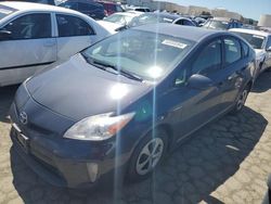Salvage cars for sale at Martinez, CA auction: 2014 Toyota Prius