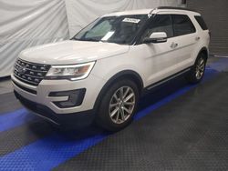 Salvage cars for sale at Dunn, NC auction: 2017 Ford Explorer Limited