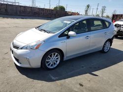 Salvage cars for sale at Wilmington, CA auction: 2012 Toyota Prius V