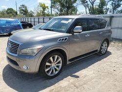 Salvage cars for sale at Riverview, FL auction: 2014 Infiniti QX80