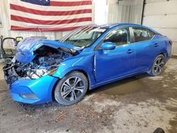 Salvage cars for sale at Lyman, ME auction: 2021 Nissan Sentra SV