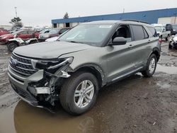 Salvage cars for sale at Woodhaven, MI auction: 2020 Ford Explorer XLT