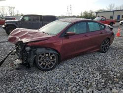 Salvage cars for sale at Barberton, OH auction: 2016 Chrysler 200 S