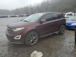 Salvage cars for sale at Marlboro, NY auction: 2017 Ford Edge Sport
