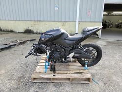 Salvage motorcycles for sale at Hampton, VA auction: 2023 Yamaha MT-03
