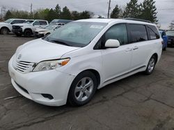 Salvage cars for sale at Denver, CO auction: 2016 Toyota Sienna LE