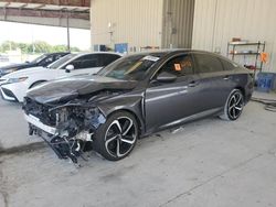 Salvage cars for sale at Homestead, FL auction: 2018 Honda Accord Sport