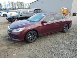Salvage cars for sale at Spartanburg, SC auction: 2017 Honda Accord EX