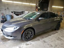 Salvage cars for sale from Copart Angola, NY: 2016 Chrysler 200 C
