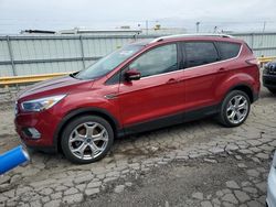 Salvage cars for sale at Dyer, IN auction: 2017 Ford Escape Titanium