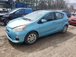 Salvage cars for sale at North Billerica, MA auction: 2012 Toyota Prius C