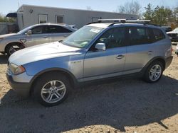 Salvage cars for sale at Lyman, ME auction: 2005 BMW X3 3.0I