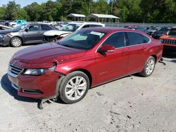 Salvage cars for sale at Savannah, GA auction: 2019 Chevrolet Impala LT