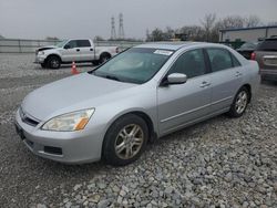 Salvage cars for sale at Barberton, OH auction: 2007 Honda Accord EX
