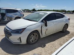 Salvage cars for sale at San Antonio, TX auction: 2019 Hyundai Elantra SEL