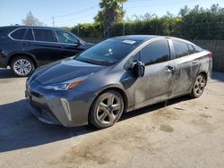 Salvage cars for sale at San Martin, CA auction: 2022 Toyota Prius Night Shade