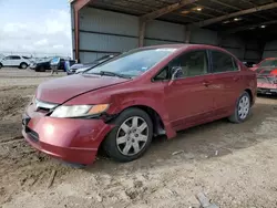 Salvage cars for sale at Houston, TX auction: 2006 Honda Civic LX