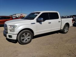 Salvage cars for sale at Amarillo, TX auction: 2015 Ford F150 Supercrew
