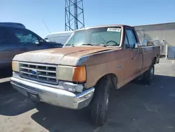 Salvage trucks for sale at Hayward, CA auction: 1989 Ford F250