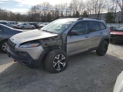 Salvage cars for sale at North Billerica, MA auction: 2014 Jeep Cherokee Trailhawk