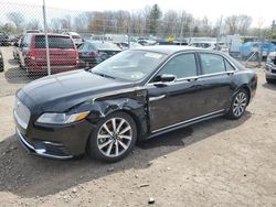Salvage cars for sale at Chalfont, PA auction: 2020 Lincoln Continental
