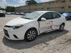 Toyota salvage cars for sale: 2016 Toyota Corolla L