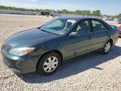 Salvage cars for sale from Copart Kansas City, KS: 2003 Toyota Camry LE