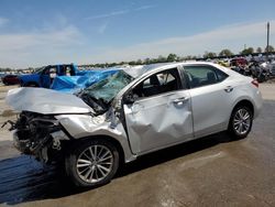 Toyota Corolla l salvage cars for sale: 2015 Toyota Corolla L