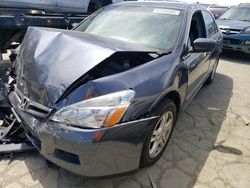 Salvage cars for sale at Martinez, CA auction: 2007 Honda Accord EX