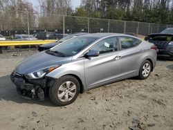 Salvage cars for sale from Copart Waldorf, MD: 2016 Hyundai Elantra SE