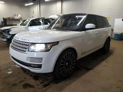 Salvage cars for sale at New Britain, CT auction: 2017 Land Rover Range Rover HSE