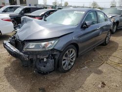 Salvage cars for sale at Elgin, IL auction: 2014 Honda Accord Sport